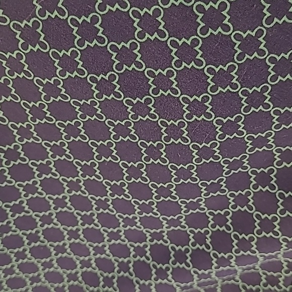 NWOT KENAR Stretch Blue and Green Patterned Trousers with Pockets - Picture 4 of 13